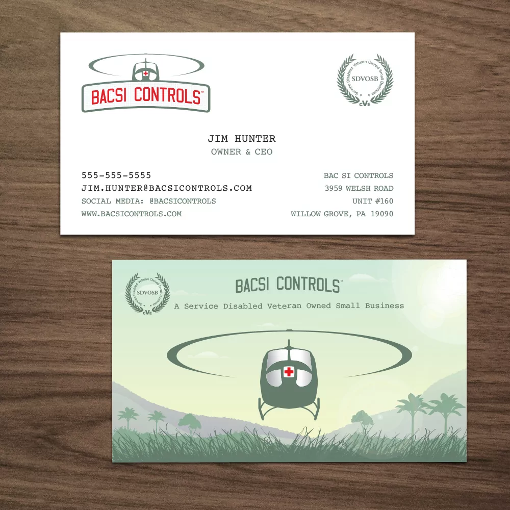 Bac Si Controls — business card design